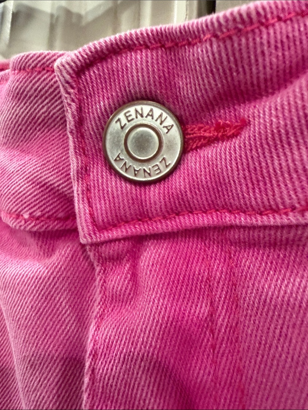 Zenana Outfitters Hot Pink Cargo Pocket Women’s Shorts - Picture 3 of 6